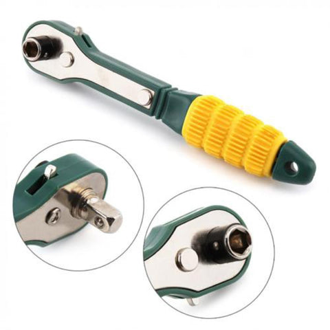 Mini chiave a cricchetto rapida giallo verde, Mini Ratchet Wrench