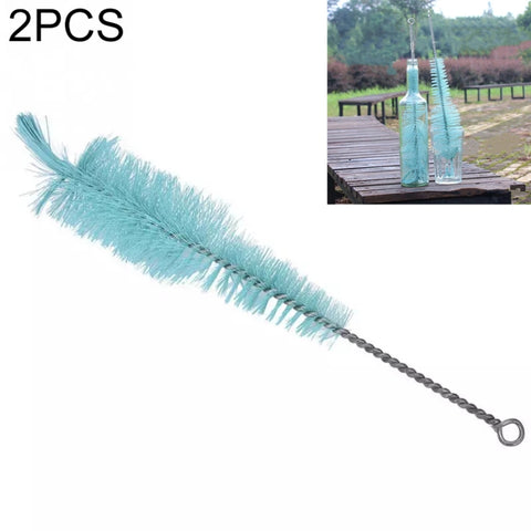 Spazzola per bottiglie in nylon di seta da 2 pezzi con spazzola longa e sottile, Brosse à bouteilles