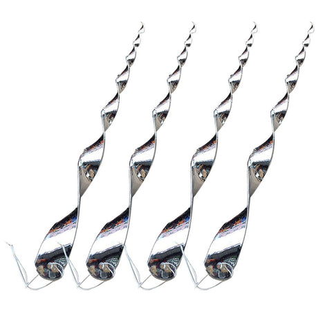 Repellente per uccelli riflettente con asta girevole per uccelli da 12 pezzi, 12 PCS