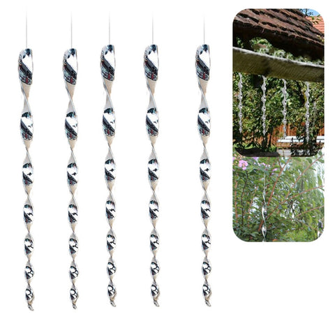 Repellente per uccelli riflettente con asta girevole per uccelli da 12 pezzi, 12 PCS