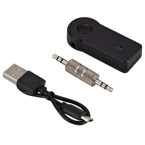 Adaptateur en métal AUX de 3,5 mm 2 en 1 + convertisseur de lecteur audio lecteur Bluetooth sans fil pour voiture Bluetooth 4.1 USB, récepteur audio