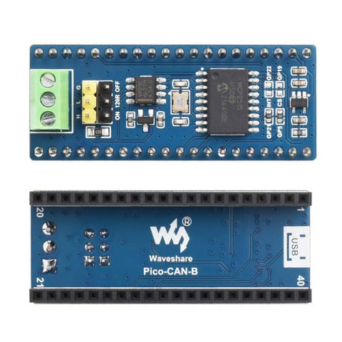 Waveshare pour module CAN Bus Raspberry Pi Pico (B), capacité de communication jusqu'à la longueur du tramite SPI, 23775, 23775