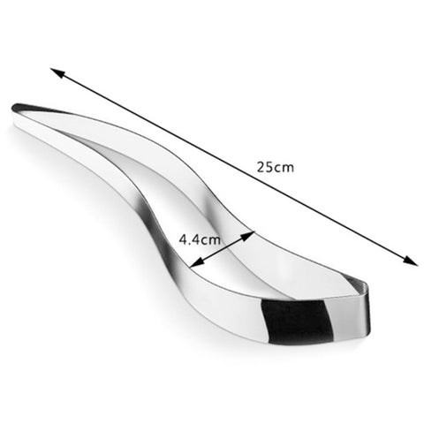 Equalizzatore in acciaio inox per taglierina a forma di foglia per