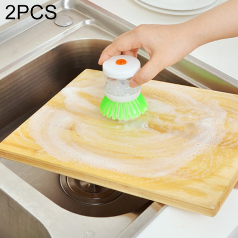 Spazzola pour piatti da cucina, 2 pièces, avec distributeur pour sapone liquide, ustensiles Pot brosse à vaisselle