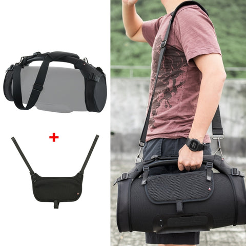 Étui avec tracolla unique pour haut-parlant Bluetooth + ensemble de sac de téléphone pour JBL Boombox 1/2, étui + sac de téléphone noir