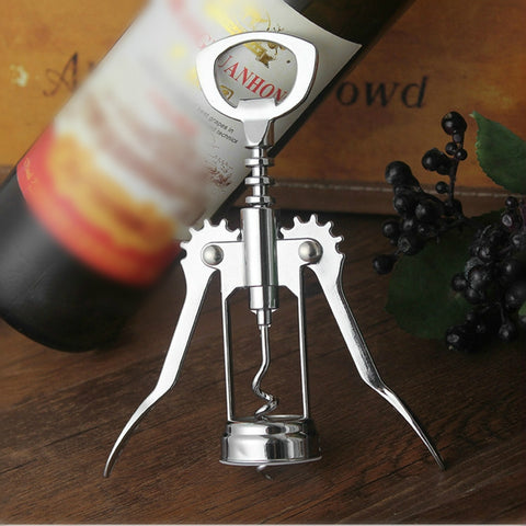 Gadget de cuisine pour apribottiglie per vino rosso multifonctionnel en longueur de zinc pour 2 personnes, ouvre-bouteille en alliage de zinc