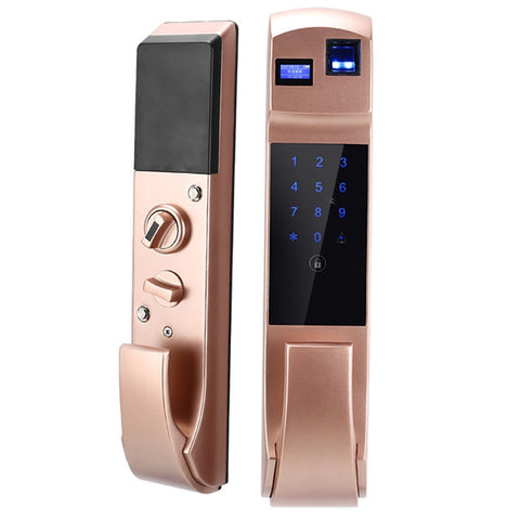 Blocco password impronta digitale completamente automatico Blocco antifurto intelligente Carta di credito elettronica domestica Sblocco automatico e APP disattivata