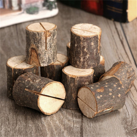10 pezzi di ceppo di registro, porta note, clip per foto, casa creativa, ornamenti decorativi fai da te, oggetti di scena