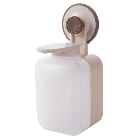 Dispenser di sapone da bagno a parete senza fori per bottiglia di gel doccia con disinfettante per le mani per lavello da cucina, Sink Hand Sanitizer Bottle