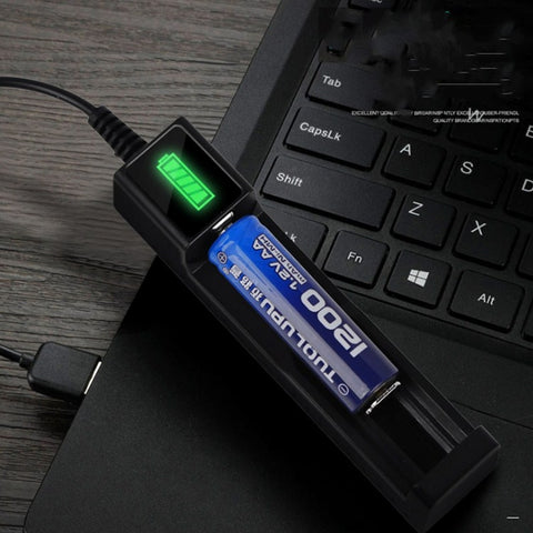 Batterie avec support pour un seul emplacement pour batterie USB 18650 de 10 pièces avec fonction Torcia