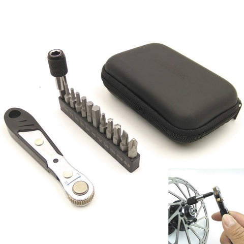 Ensemble d'instruments de réparation combinés pour mini-chiavi à crichetto de 36 dents par VTT