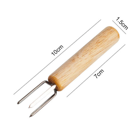 10 pièces Forchetta par mais Ago per arrosto di mais Prolunga per moxa Spina per mais Strumento per barbecue Forchetta par barbecue, Corn Roast Fork