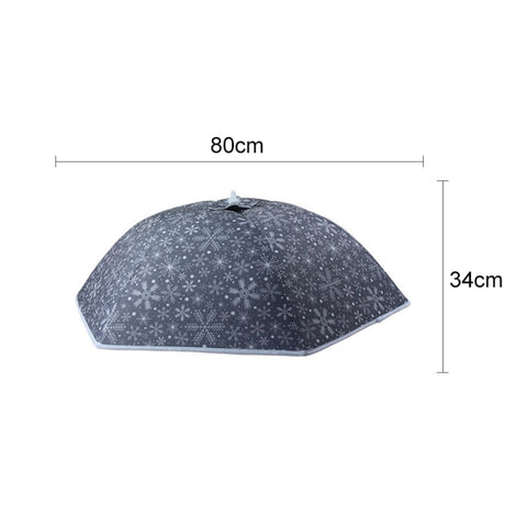 Couverture pour risque isolant avec motif de fiocchi di neve Ristorante Copripiatto pour la maison anti-zanzare et preuve d'insetti, couverture de riz à motif de flocon de neige