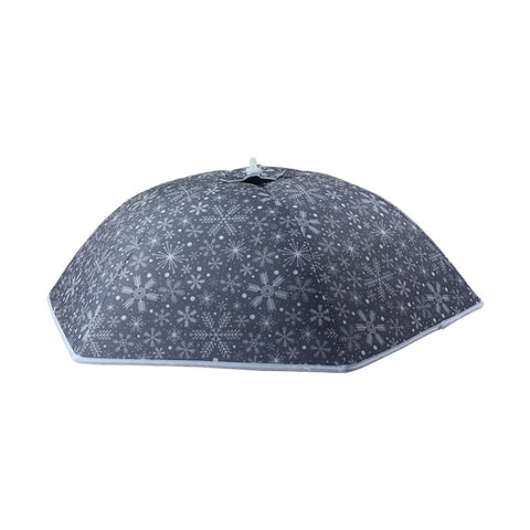 Couverture pour risque isolant avec motif de fiocchi di neve Ristorante Copripiatto pour la maison anti-zanzare et preuve d'insetti, couverture de riz à motif de flocon de neige
