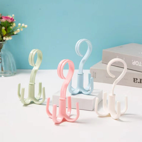 10 PZ Gancio portaoggetti girevole per guardaroba con cintura da cravatta, Tie Belt Hook