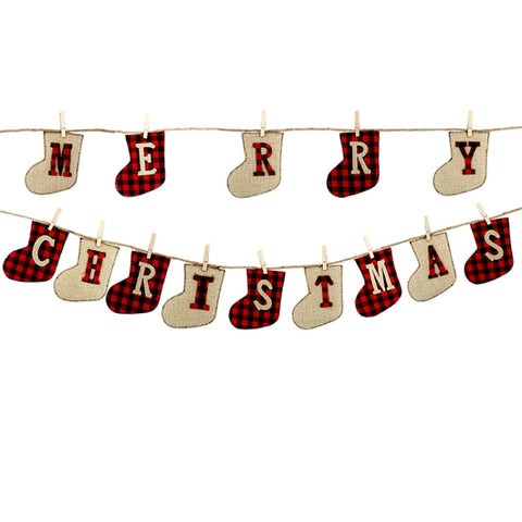 Banner natalizio BUON NATALE Decorazione natalizia Bandiera Ciondolo natalizio, MERRY CHRISTMAS Flag