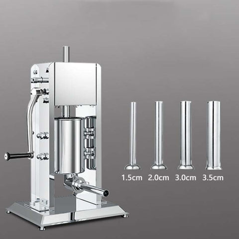 Remplisseuse manuelle de salsicce de 3 litres Remplisseuse de salsicce en acciaio inossidabile, Machine de remplissage de saucisses manuelle 3L