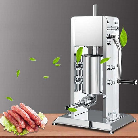 Remplisseuse manuelle de salsicce de 3 litres Remplisseuse de salsicce en acciaio inossidabile, Machine de remplissage de saucisses manuelle 3L