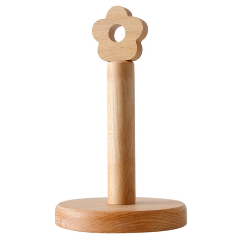 Portarotolo vertical da cucina in legno massello Portarotolo per piccoli fiori, Vertical Rag Rack