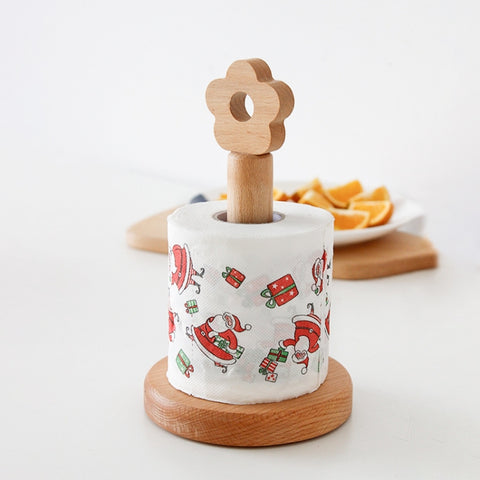 Portarotolo vertical da cucina in legno massello Portarotolo per piccoli fiori, Vertical Rag Rack