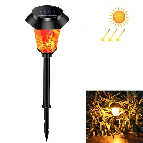 Lampada da giardino dinamica a fiamma solare Lampada da giardino a LED per esterni