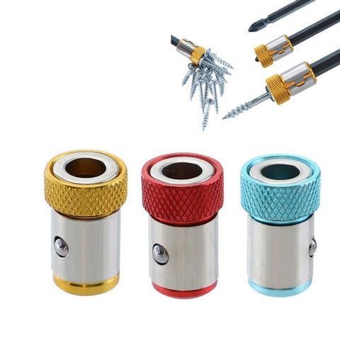 Punta per cacciavite ad anello magnetico da 10 pezzi con manicotto magnetico universale in acciaio, consegna casuale di colori, 10PCS CQ-23