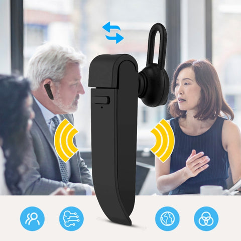 Traducteur vocal intelligent portable Traducteur vocal istantaneo Bluetooth Tradutore di viaggi d'affari in tempo reale Supporto 22 lingue, Support 22 Languages