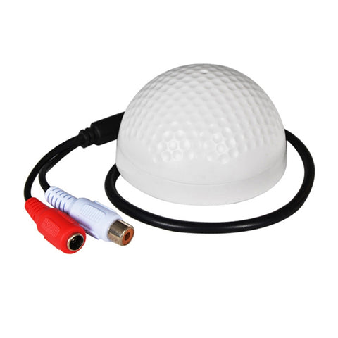 Microfono CCTV Dispositivo di raccolta audio a forma di golf Dispositivo di ascolto del suono per monitoraggio audio DC12V ad alta sensibilità