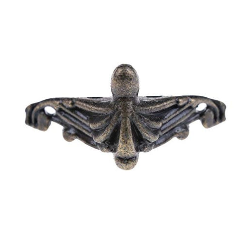 Confezione regalo per gioielli in bronzo antico da 10 pezzi Custodia in legno Piedini decorativi Protezione per angoli delle gambe, Jewelry Gift Box Corner Protector
