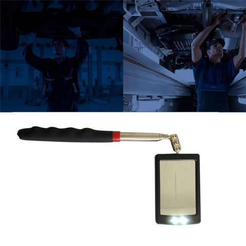 Specchio di ispezione della luce di lavoro a LED che estende lo strumento di rilevamento telescopico automobilistico per la riparazione dell'auto