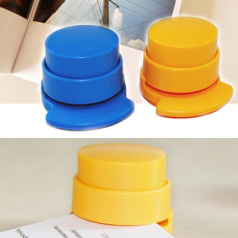 Senza punti metallici, pinzatrice a fogli mobili, raccoglitore ad aria senza ago, consegna a colori casuale, Needle-free Binder