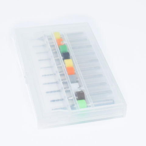 Set di 10 punte da trapano in carburo di tungsteno da 0.3mm a 1.2mm