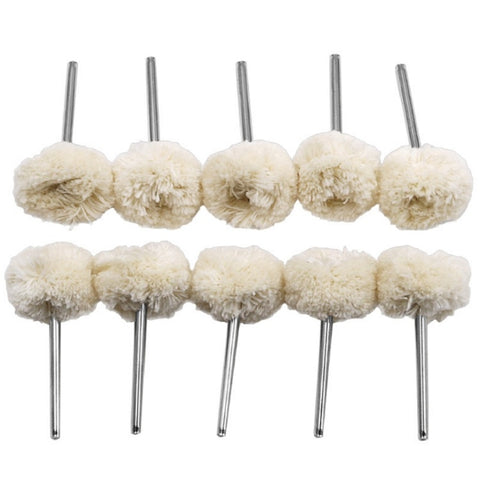 10 pezzi/set testa di lucidatura della lana ruota di lucidatura della lana accessori per smerigliatrice elettrica, Wool Polishing Head