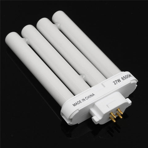 Lampadina a 4 file 27W 6500K 4PinTube Tubo fluorescente compatto Lampada a risparmio energetico Tubo lampadina Illuminazione bianca pura