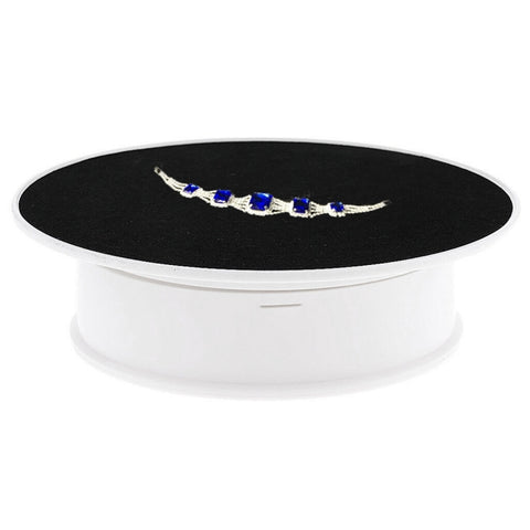 Giradischi elettrico girevole da 30 cm a 360 gradi espositore puntelli per riprese video giradischi per fotografia, carico 4 kg, spina americana (bianco + nero), 30cm (W+B), 30cm (B)