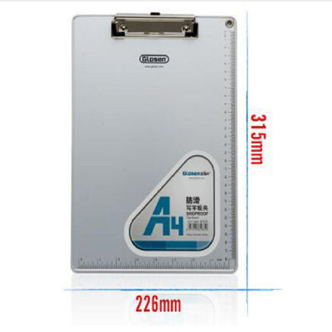 Cartella per appunti in alluminio A4, materiale di cancelleria per ufficio scolastico, dimensioni: 31,5x22,5 cm, 31.5x22.5cm