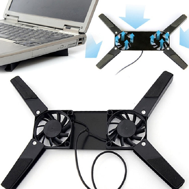 Portable Foldable Laptop Cooling Pad - 2 Piece Set