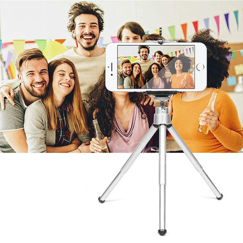 Mini trépied pour téléphone cellulaire avec trépied pour appareil photo en ligne d'aluminium