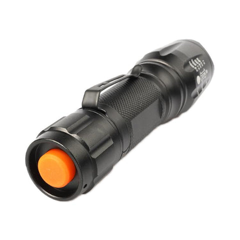 Mini Torcia avec clip pour penna T02 Torcia a LED avec zoom télescopique T6 Torcia abbgliante imperméable pour esterni, T02 Pen Clip