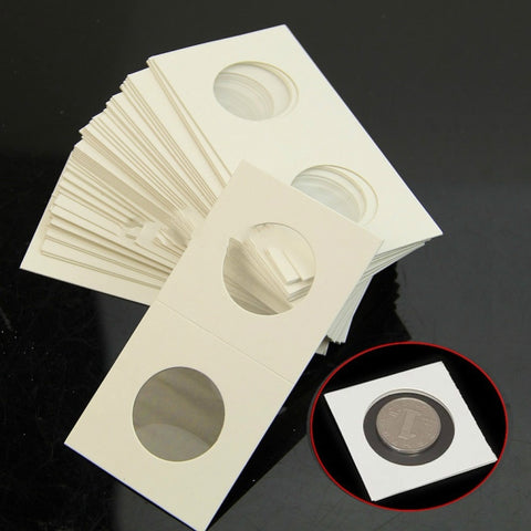 50 pezzi/3 set Graffetta per carta da raccolta di monete quadrata con protezione per monete da 40 mm di diametro, Paper Clip - Novalix Store