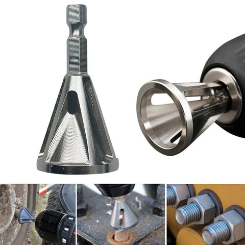 Instrument pour Smusso Esterno dans Acciaio Inossidabile – Punta da Trapano pour Sbavatura e Rimozione Bave, Esagonale Scanalato 
