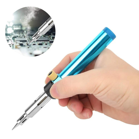 Stylo de soudage sans fil pour soudeur à gaz à température réglable multifonction avec pistolet à air chaud, stylo de soudage sans fil