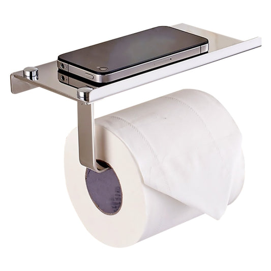appendiabiti-per-rotolo-di-carta-porta-carta-igienica-lucida-in-acciaio-inossidabile-con-ripiano-per-cellulare-glossy-toilet-paper-holder - immagine 1