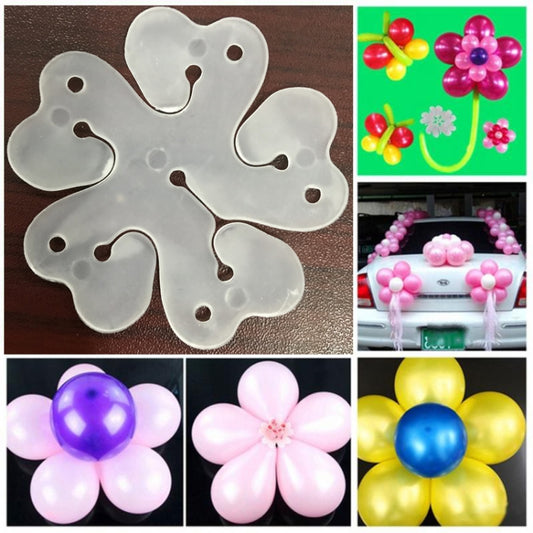 accessori-per-palloncini-floreali-50-clip-di-plastica-per-feste-e - immagine 1