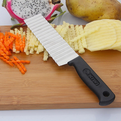 Étiquette professionnelle avec coltello ondulato en acciaio inossidabile de 2 pezzi, 24x4x2cm