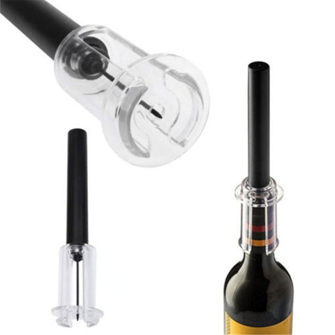 Pompe per Bottiglie con Popper in Sughero - Set di 2 per Aprire Vino