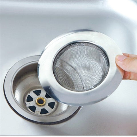 Set di 2 filtri in acciaio inox per vasca da bagno e lavabo, raccogli