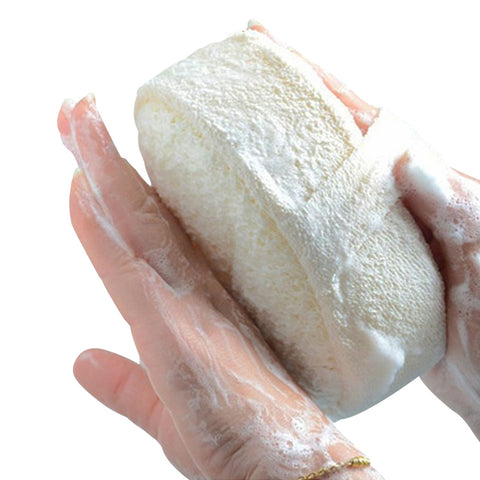 Sfregamento per doccia con sfera da bagno in spugna di luffa naturale per spazzola da massaggio sana per tout il corpo, Éponge de luffa naturelle