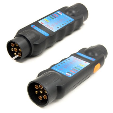 Tester di Luce Circuito Rimorchio 12V 7 Pin per Veicoli Europei -