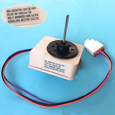 Parti del motore della ventola del frigorifero per TCL Omar KBL-48ZWT05-1204 DC12V 4W 1450r/min CW W29-11 3059900028 1204B